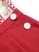 Red 1930s Cherry Cupcake Strap Jumpsuit