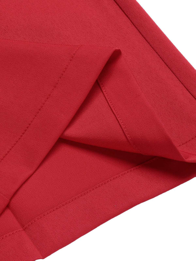 Red 1930s Cherry Cupcake Strap Jumpsuit