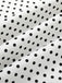 White 1960s Polka Dot Button Pencil Dress