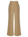 Khaki 1940s High Waist Wide Leg Pants