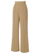 Khaki 1940s High Waist Wide Leg Pants
