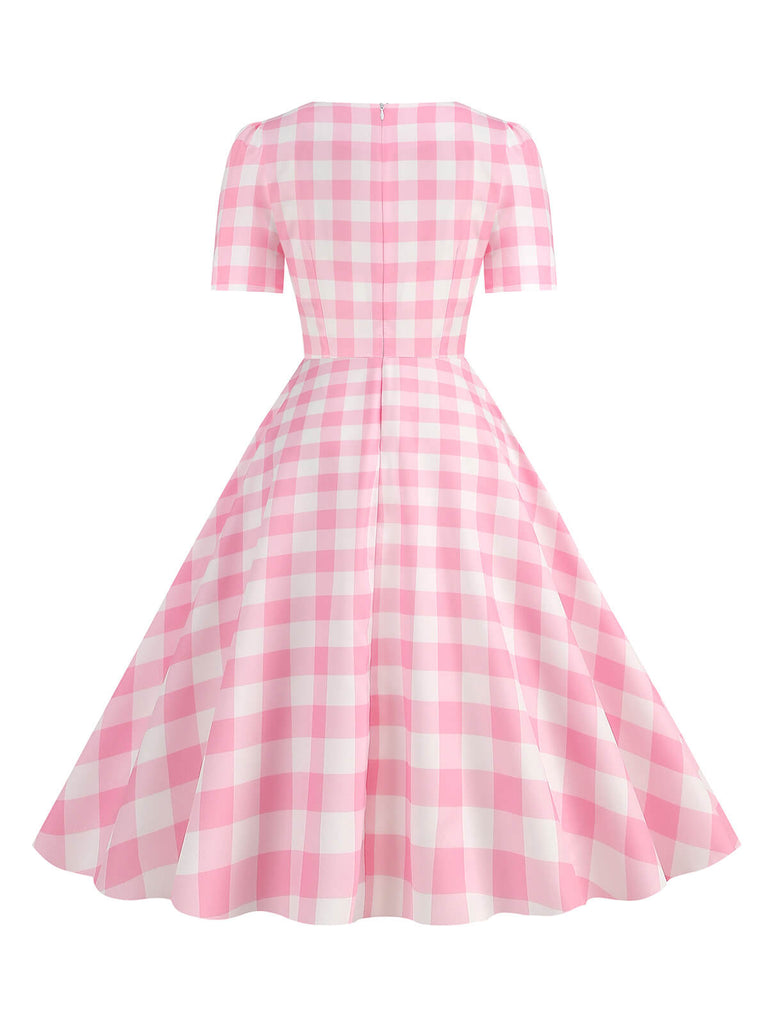1950s Vintage Sweetheart Bow Swing Dress