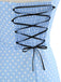 1950s Polka Dot Bow Tie Halter Swing Dress