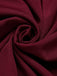 Purplish Red 1940s Solid Long Sleeved Lapel Dress