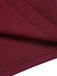 Purplish Red 1940s Solid Long Sleeved Lapel Dress