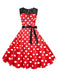 1950s Polka Dot Lace Patchwork Dress