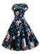 1950s Retro Floral Swing Dress