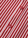 2PCS Red 1940s Lapel Top & Stripes Skirt