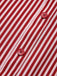 Red 1940s Buttoned Stripes Skirt