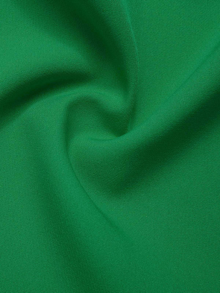 Green 1960s Button Solid Belted Skirt