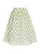 Green 1940s Schiffon Polka Dots Skirt