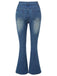 Blue 1930s High Waist Flare Jeans