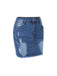 Blue 1960s Ripped Denim Skirt
