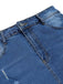 Blue 1960s Ripped Denim Skirt