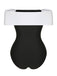 Black White 1960s Bow Off-Shoulder Swimsuit