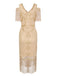1920s Sequin Beaded Tassel Gastby Dress