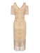 1920s Sequin Beaded Tassel Gastby Dress