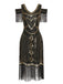 1920s Sequin Beaded Tassel Gastby Dress