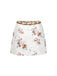 2PCS 1960s Floral Strap Slit Vest & Lace Skirt