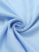 Blue 1960s Tie Neck Polka Dots Ruffles Blouse