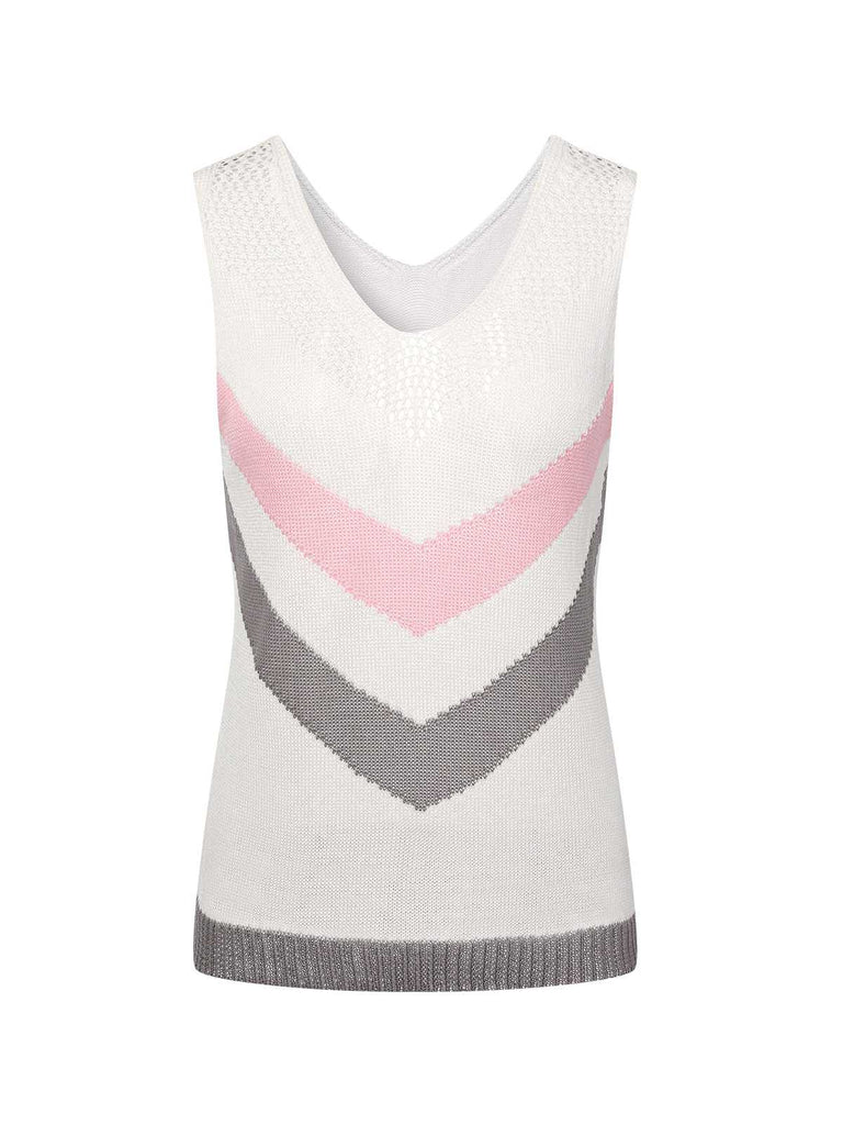1950s Cutout Knitted Sleeveless Tops