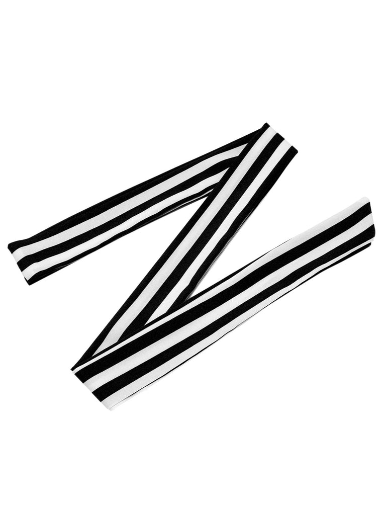 1970s V-Neck Vertical Stripes Lace Up Romper