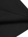 Black 1950s Solid Umbrella Skirt with Belt