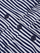 Dark Blue 1950s V-Neck Pockets Stripes Romper