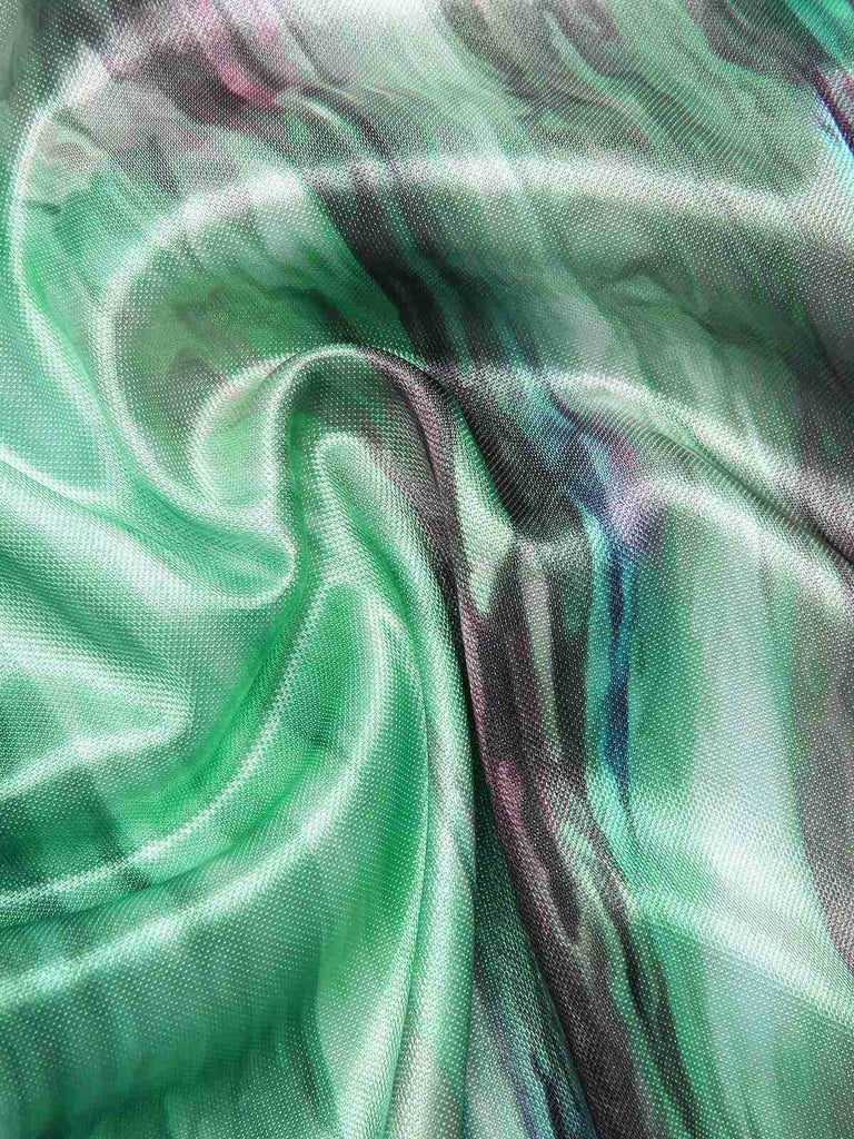 2PCS Light Green 1970s Wrap Tie Tube Top & Pants