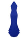 Retro 1930s Solid Halter Mermaid Dress