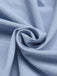 Light Blue 1970s V-Neck Ruffle Hem Dress