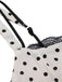White 1930s Polka Dots Straps Mermaid Dress
