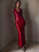 1930s Sequined V-Neck 3D Flower Dress