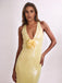 1930s Sequined V-Neck 3D Flower Dress