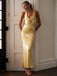 1930s Sequined V-Neck 3D Flower Dress