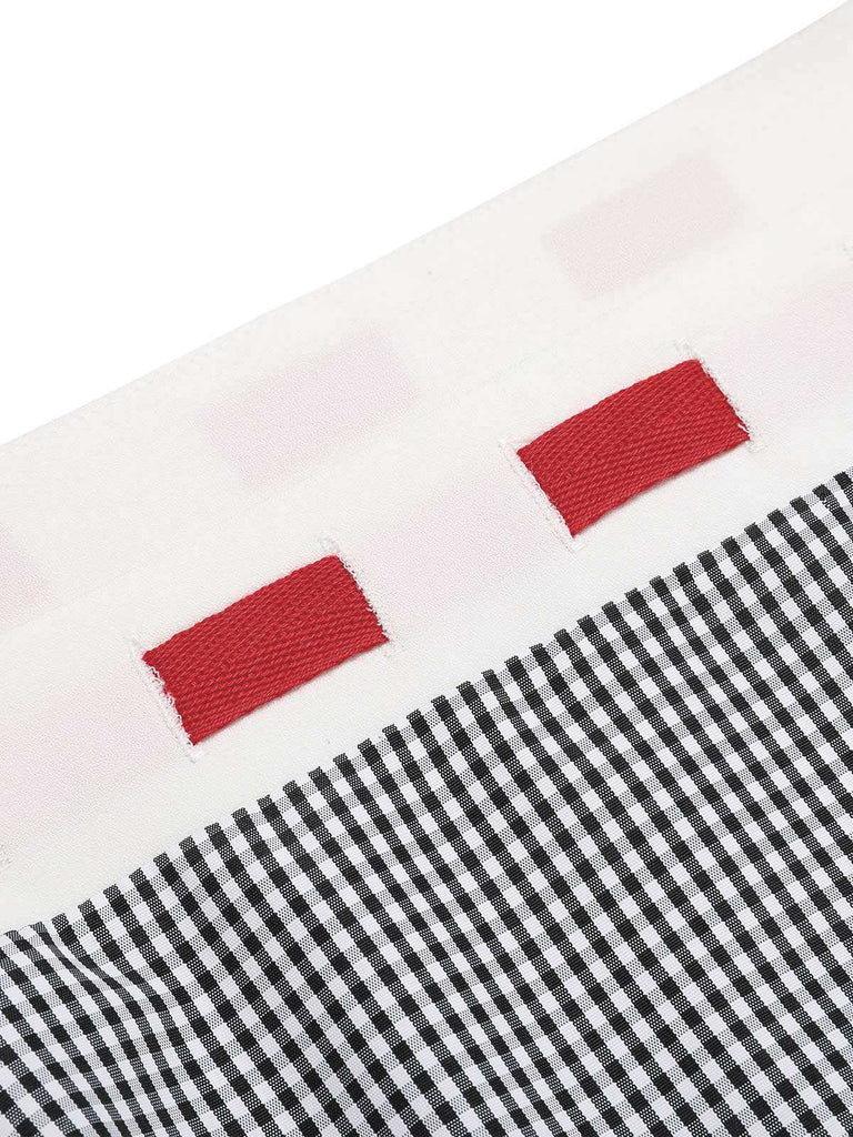 [Pre-Sale] Black 1950s Gingham Patchwork Strap Dress
