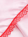 [Pre-Sale] Pink 1950s Strap Bloody Heart Cross Lace Dress