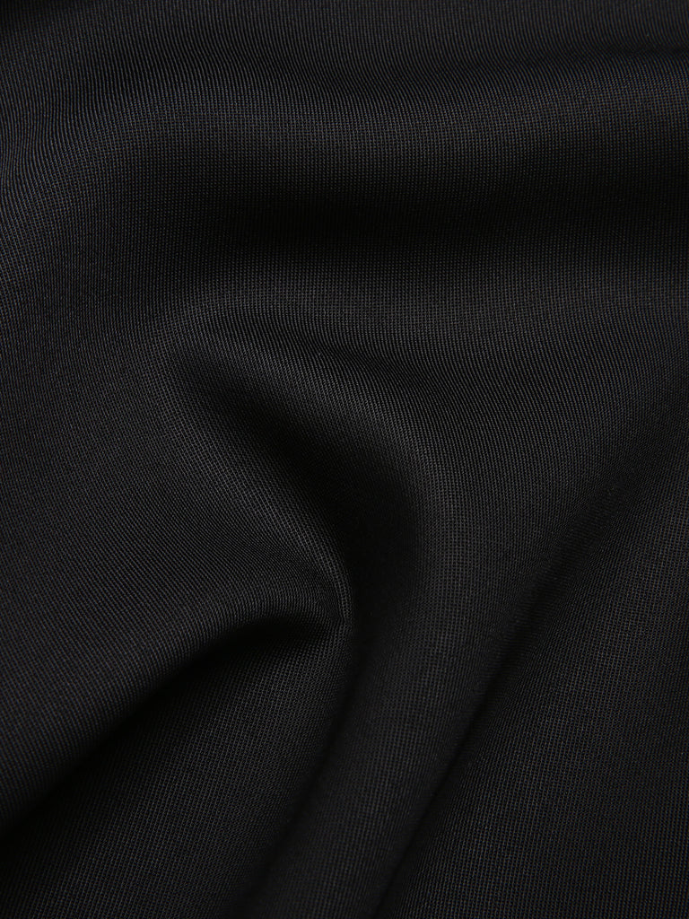 [Pre-Sale] Black 1950s Blood Flounce Bow Dress