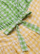 [Plus Size] Multicolor 1950s Spaghetti Straps Plaid Patchwork Dress