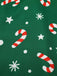 Red 1950s Candy Cane One-Shoulder Dress