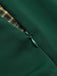 Green 1950s Plaid Patchwork Lapel Dress