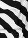 1950s Spaghetti Strap Halloween Sweetheart Neck Stripes Dress