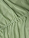 1930s Solid Pleated Wide Strap Fishtail Dress