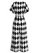 1930s Halloween Gingham Plaid Jumpsuit