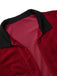 Red 1930s Contrast Lapel Velvet Bolero Jacket