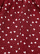 Red 1940s Polka Dot Lace-Up Chiffon Blouse