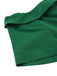 Green 1950s Off-Shoulder Christmas Patchwork Dress