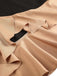 1930s Contrast Bow Tie Ruffle Hem Mermaid Dress