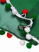 Red 1950s Christmas Polka Dot Mesh Dress