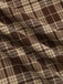 Brown 1950s Plaids Lapel Patchwork Dress